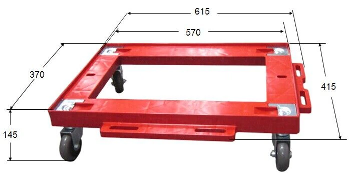 กลองดอลลี่, 1400 ปอนด์ความสูง 6-1 / 4 นิ้ว, 55 ก. ล