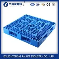 พื้นผิวตะแกรงรับน้ำหนักหนักและพาเลทพลาสติก 6 ราง